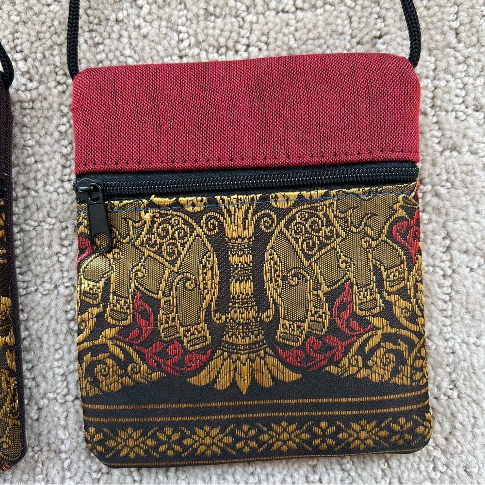Thailand Elephant Cross Body Bag/Pouch/Purse NWOT - Picture 5 of 10